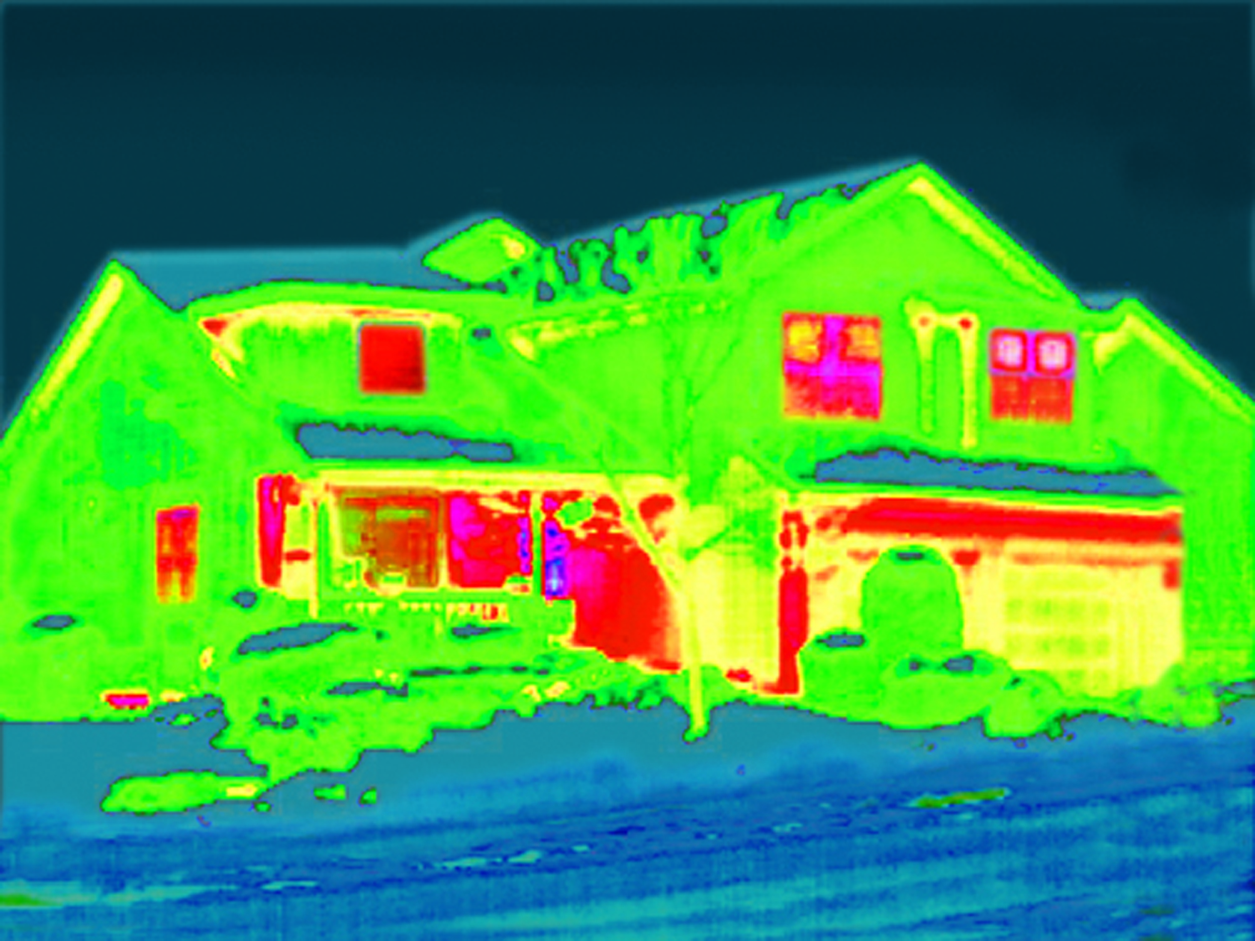 Window heat loss diagram of whole home