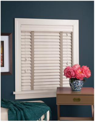 Hunter Douglas Wood Blinds with decorative tapes